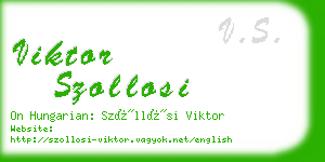 viktor szollosi business card